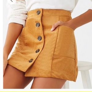 Brand new purchase of Camel colored corduroy skirt